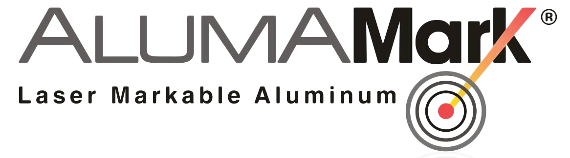 Alumamark laser markable aluminum Logo